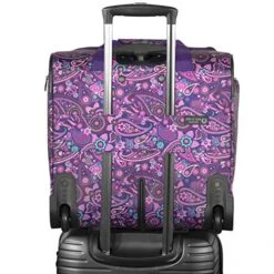 Olympia Under The Seat Carry-on, Purple Paisley -Luggage Factory Store 51nPkCjKZML