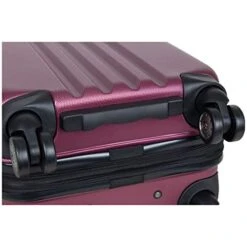 Kenneth Cole Reaction Reverb Hardside 8-Wheel 3-Piece Spinner Luggage Set: 20" Carry-on, 25", 29", Raspberry -Luggage Factory Store 51oYkXkcmdL