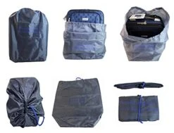 Boardinglbue Rolling Personal Item Under Seat Luggage 18" For American Frontier Spirit Southwest Airlines + Cover (Navy) -Luggage Factory Store 51p7DXXSOUL 95805c32 81ef 433e 98c1 7030c4ac5efc