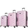 Betsey Johnson Luggage Hardside 3 Piece Set Suitcase With Spinner Wheels (20" 26" 30") (One Size, Flamingo Strut) -Luggage Factory Store 51qeJDXk cL