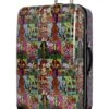 Betsey Johnson 30 Inch Checked Luggage Collection - Expandable Scratch Resistant (ABS + PC) Hardside Suitcase - Designer Lightweight Bag With 8-Rolling Spinner Wheels (Girls Print) -Luggage Factory Store 51r9CN58bhL