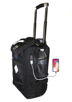 17" Rolling Personal Item Under Seat Duffel For United Airlines (BLACK) -Luggage Factory Store 51ribZ028JL