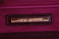 Steve Madden Designer Luggage Collection - Lightweight Softside Expandable Suitcase For Men & Women - Durable 20 Inch Carry On Bag With 4-Rolling Spinner Wheels (Peek-A-Boo Purple) -Luggage Factory Store 51s3U90CqaL