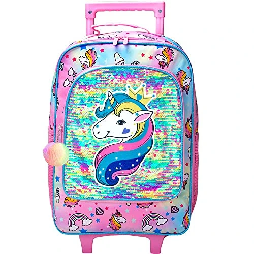 Kids Suitcase, Rolling Luggage With Wheels For Girls - Unicorn 3 Kids Suitcase, Rolling Luggage With Wheels For Girls - Unicorn