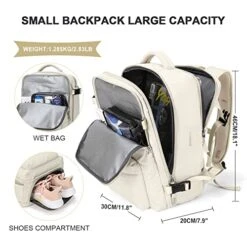 Travel Carry On Backpack For Women Laptop Backpack Waterproof Hiking Outdoor Sport Rucksack Casual Daypack Backpacks College Large School Backpack With Shoe Compartment -Luggage Factory Store 51v9KvFsn8L
