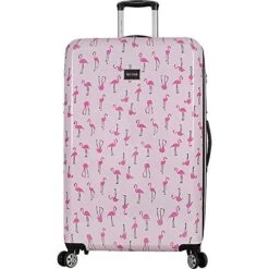 Betsey Johnson Luggage Hardside 3 Piece Set Suitcase With Spinner Wheels (20" 26" 30") (One Size, Flamingo Strut) -Luggage Factory Store 51vXTlu5KEL
