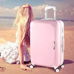 Fashion Wheels Suitcases And Travel Bags Valise Cabine Valiz Koffer Suitcase Maletas Carry On Rolling Luggage,Red,22 -Luggage Factory Store 51xL7opOJRL