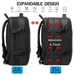 35L Travel Backpack,Flight Approved Carry On Backpack For International Travel Bag, Water Resistant Durable 17-inch Laptop Backpacks,Large Daypack Business Weekender Luggage Backpack For Men Women … -Luggage Factory Store 51xRRbe IvL