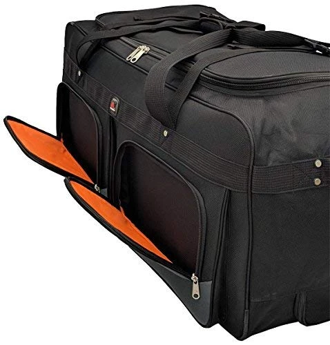 Amaro 36in Rolling Duffel Bag With Wheels | Travel Duffle Luggage Bag | Lightweight Rolling Bag L | Retractable Pull Handle (Black) 8 Amaro 36in Rolling Duffel Bag With Wheels | Travel Duffle Luggage Bag | Lightweight Rolling Bag L | Retractable Pull Handle (Black) - Image 6