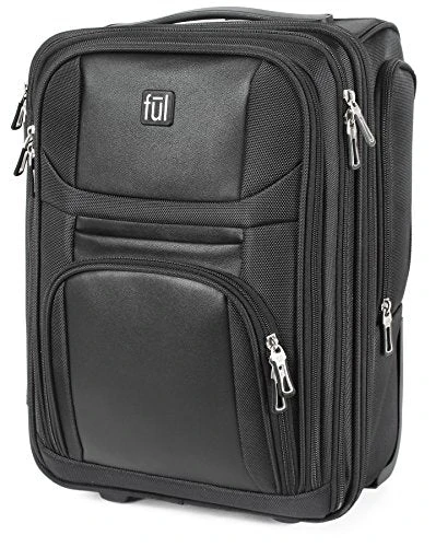 Ful Crosby Carry-on Luggage, Narrow Profile For Underseat Storage, Black" 4 Ful Crosby Carry-on Luggage, Narrow Profile For Underseat Storage, Black" - Image 2