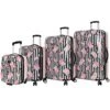Betsey Johnson 4 Piece Designer Luggage - Expandable (ABS+PC) Hardside Lightweight Spinner Suitcases - Set Includes 15 Inch Underseat Bag, 20 Inch Carry On, 26 & 30 Inch Checked Bags (Stripe Roses) -Luggage Factory Store 51zRNYbZ fL