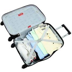 Wrangler Hardside Carry-On Spinner Luggage, Navy Blue, 20-Inch -Luggage Factory Store 51zpm4ZoN6L