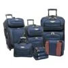 Travel Select Amsterdam Expandable Rolling Upright Luggage, Navy, 8-Piece Set -Luggage Factory Store 51zv86LiKcL