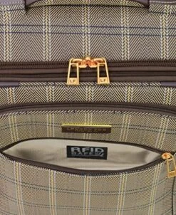 London Fog Brentwood II 4 Piece Set (with Under The Seat Bag), Cappuccino -Luggage Factory Store 614jb5KDRqL