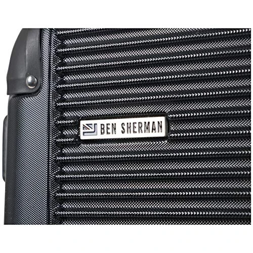 Ben Sherman Norwich Luggage Collection Lightweight Hardside Pet Expandable 8-Wheel Spinner Travel Suitcase Bag, Midnight Black, 2-Piece Set (20"/24") 4 Ben Sherman Norwich Luggage Collection Lightweight Hardside Pet Expandable 8-Wheel Spinner Travel Suitcase Bag, Midnight Black, 2-Piece Set (20"/24") - Image 2