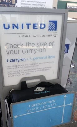 BoardingBlue United And American Airlines Free Personal Item Under Seat -Luggage Factory Store 61tAE8LpPqL