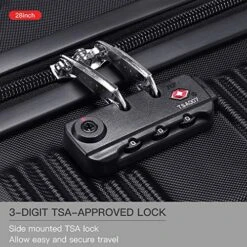 Verdi Luggage Set 3 Piece - Lightweight With USB Port Hardside Carry On Suitcase - Includes Expandable 20 Inch Carry On, 24In/TSA-Approved Lock 28In Checked Bag With 8-Wheel Rolling Spinner 11 Verdi Luggage Set 3 Piece - Lightweight With USB Port Hardside Carry On Suitcase - Includes Expandable 20 Inch Carry On, 24In/TSA-Approved Lock 28In Checked Bag With 8-Wheel Rolling Spinner -Luggage Factory Store 61un0DjOzmL