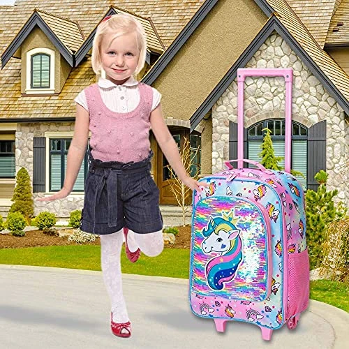 Kids Suitcase, Rolling Luggage With Wheels For Girls - Unicorn 4 Kids Suitcase, Rolling Luggage With Wheels For Girls - Unicorn - Image 2
