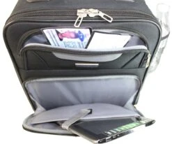 Boardingblue Airlines Personal Item Under Seat Basic Small Luggage 16.5" (Black) -Luggage Factory Store 7127Fpx 2BL1L
