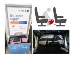 17" Rolling Personal Item Under Seat Duffel For United Airlines (BLACK) -Luggage Factory Store 718kpcbzjaL