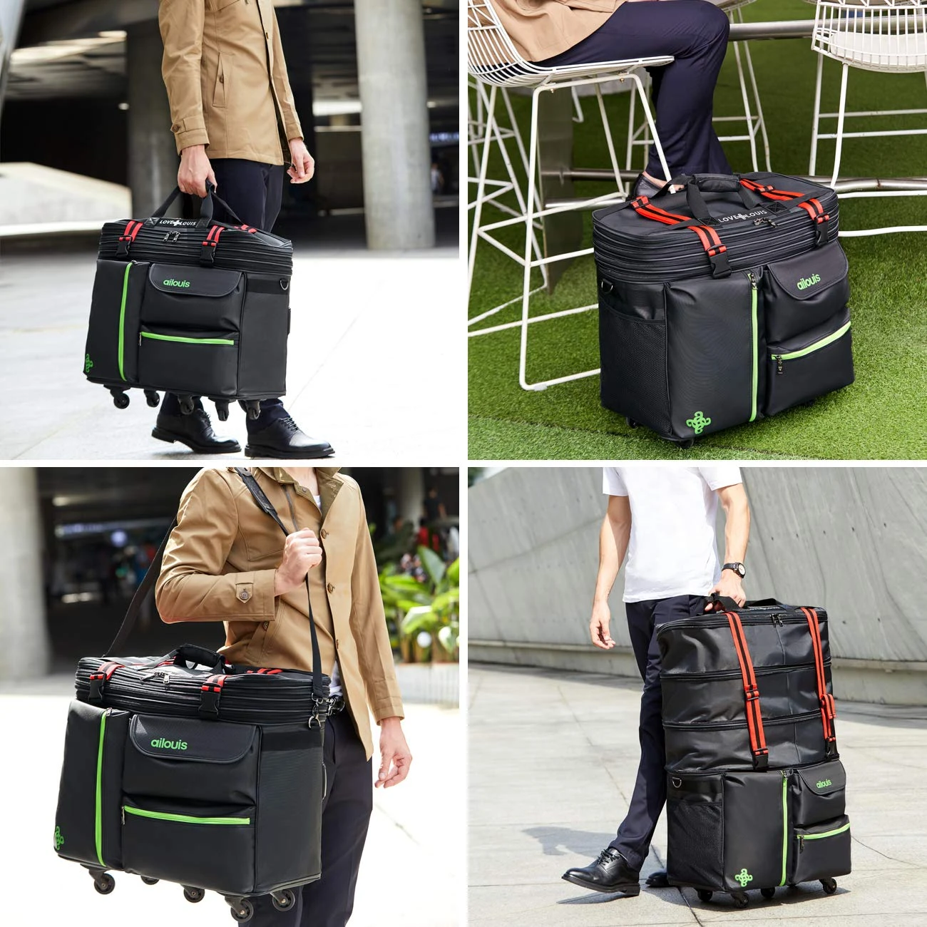 Extra Large Expandable Lightweight Luggage Rolling Duffel Bag (XXL) With Wheels Travelling Foldable Suitcase 4 Extra Large Expandable Lightweight Luggage Rolling Duffel Bag (XXL) With Wheels Travelling Foldable Suitcase - Image 2