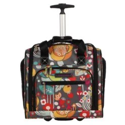 Lily Bloom 15" Under The Seat Design Pattern Carry On Bag With Rolling Wheels (One Size, Bliss) -Luggage Factory Store 81XC505pGsL