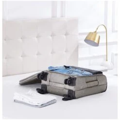 AmazonBasics Belltown Softside Rolling Spinner Suitcase Luggage - 21-Inch, Heather Grey -Luggage Factory Store 81iz1yqsecL