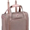 London Fog Newcastle 15" Under The Seat Bag, Rose Charcoal -Luggage Factory Store 81soQSxGG L