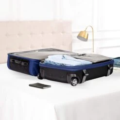 AmazonBasics Rolling Travel Duffel Bag Luggage With Wheels, Medium, Blue 14 AmazonBasics Rolling Travel Duffel Bag Luggage With Wheels, Medium, Blue -Luggage Factory Store 81u 38pmR4L