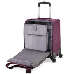 Samsonite Underseat Spinner With USB Port Carry-On Luggage, Purple, One Size -Luggage Factory Store 91C 9Q6k7aL