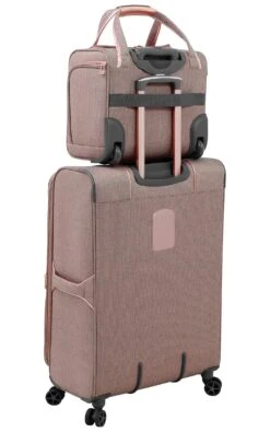 London Fog Newcastle 15" Under The Seat Bag, Rose Charcoal -Luggage Factory Store 91DDQ7ouRcL