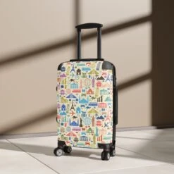 LFO - Luggage Factory - Travel Print Suitcase Carry On -Luggage Factory Store 9288062772871135982 2048