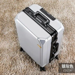 Fashion Rolling Luggage Aluminum Frame | Aluminum Usb Charging Trolley -Luggage Factory Store Fashion rolling luggage aluminum frame USB charging trolley suitcase 20 24 26 28 inch students password.jpg 640x640 4d96baac 8fd3 41b9 b4b3 347aac39c97c