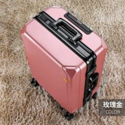 Fashion Rolling Luggage Aluminum Frame | Aluminum Usb Charging Trolley -Luggage Factory Store Fashion rolling luggage aluminum frame USB charging trolley suitcase 20 24 26 28 inch students password.jpg 640x640 f045afd8 109c 4e6f b239 27e14234dc9d